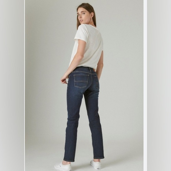 Lucky Brand Sweet Jean Straight Ankle Length Blue Jeans - Picture 2 of 13